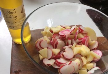 Salade de radis aux pommes