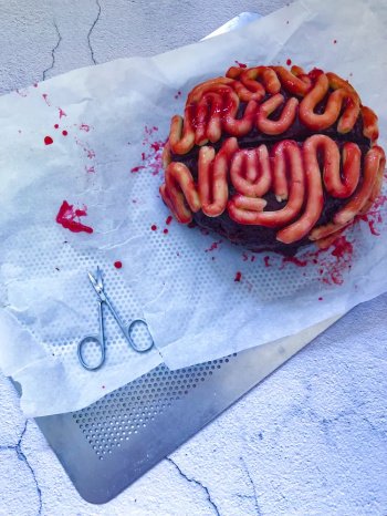 Gâteau cerveau pour Halloween