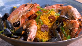 Paëlla à la plancha par Laurent Mariotte