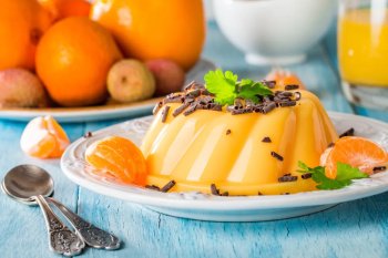 Pudding léger à l'orange