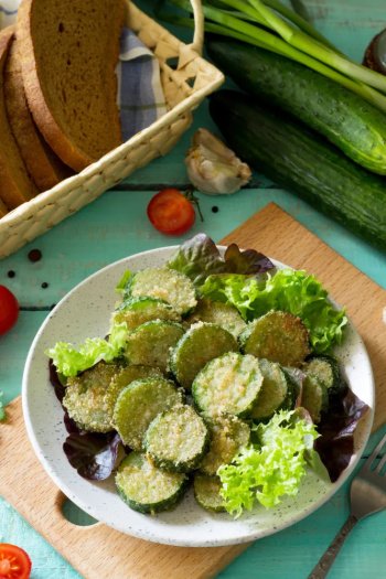 Courgettes frites à l'italienne
