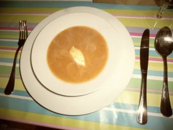 Velouté orange sucré salé