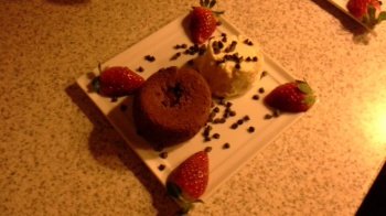 Moelleux chocolat basilic