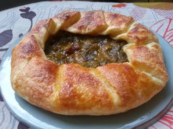 Tarte aux prunes et au gingembre