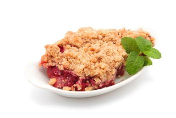 Crumble rapide aux framboises et speculoos