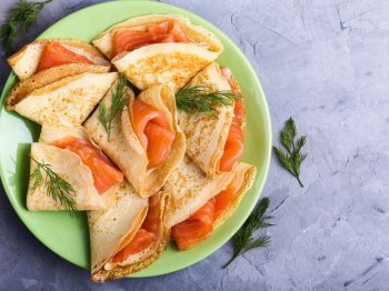 Crêpes au saumon
