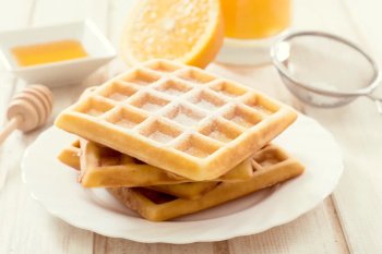 Gaufres au lait de coco