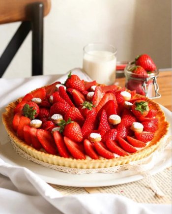 Tarte aux fraises classique