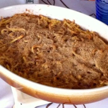 Gratin de spätzlés au munster