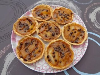 Tartelettes aux poires caramélisées