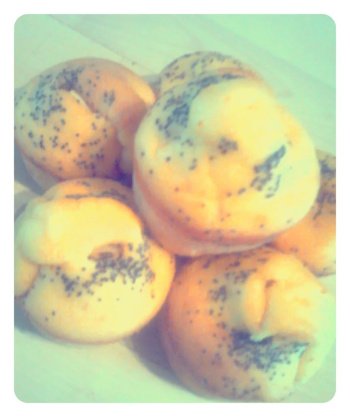 Muffins au pastis fourrés au chocolat blanc