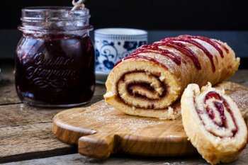 Délicieux roulé fourré