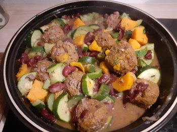 Tajine de Kefta et patates douces