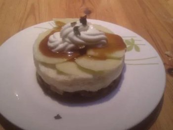 Entremet mousse de pomme