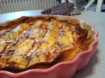 Tarte façon raclette