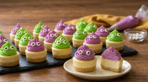 Mini Cheesecakes Monstres d'Halloween