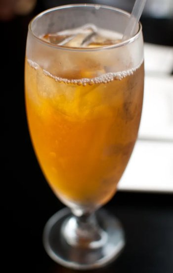 Thé glacé agrumes et menthe