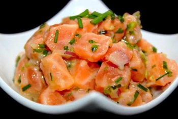 Tartare de saumon et endives