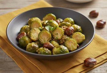 Choux de Bruxelles aux châtaignes, simple et savoureux