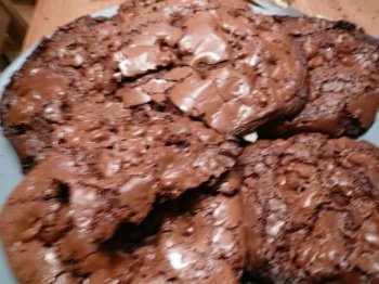 Cookies collants et croquants au chocolat miam miam
