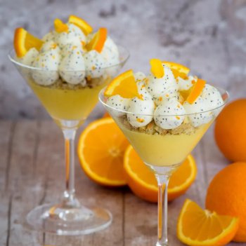 Les verrines orange-pavot d'Alexandra