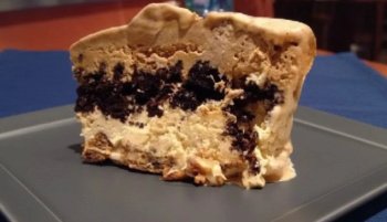 Bûche glacée au coeur de brownie