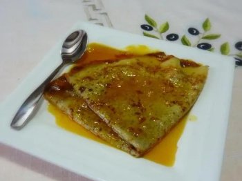 Crêpes suzette sans beurre