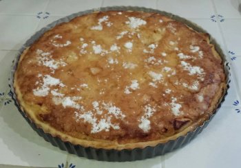 Tarte normande pomme abricot avec deux pâtes