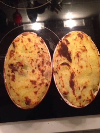 Parmentier de maquereaux  poivrés et fumés