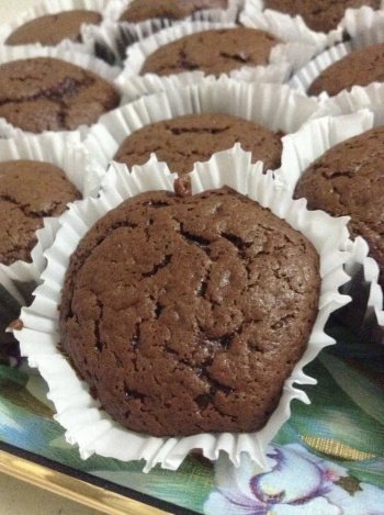 Muffins aux chocolat et édulcorant