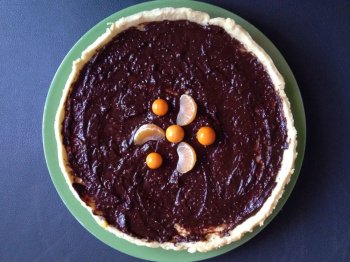 Tarte clémentine et chocolat