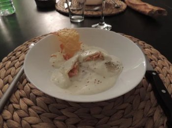 Ravioles de saumon à l'aneth