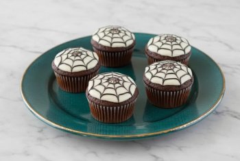 Cupcakes spider d'Halloween