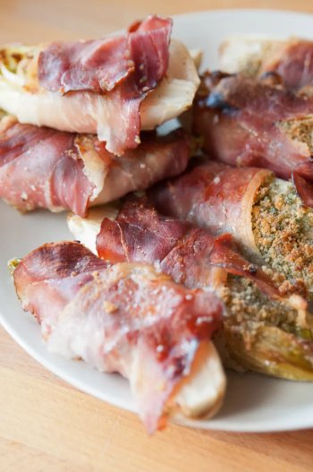 Endives au jambon à la crème de gorgonzola