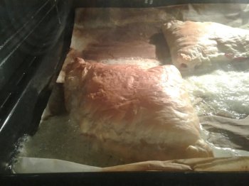 Chaussons jambon, raclette et champignon