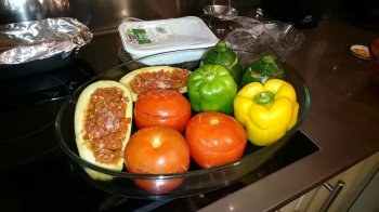 légumes du soleil farcis bolognaise