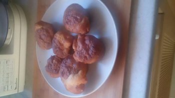 Muffins pommes-miel-chocolat