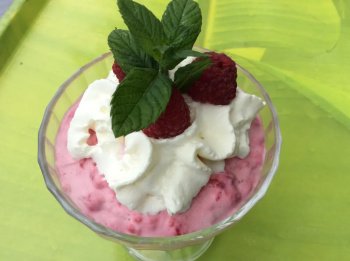 Mousse aux framboises facile