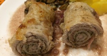 Escalopes de veau au jambon cru et aux herbes du sud