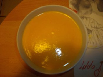 Soupe carotte, potiron, coco