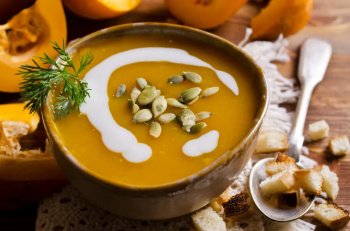 Velouté de potiron au cumin