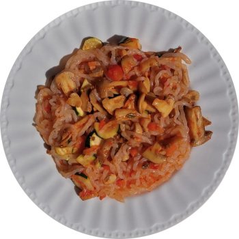 Pâtes de konjac aux légumes du soleil