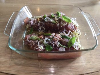 Steak thon mariné à l'estragon