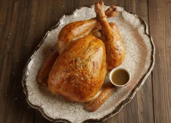 Dinde farcie au pain d’épice et foie gras