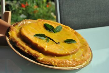 Gâteau au lemon curd