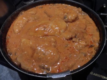 Escalope de poulet à la normande