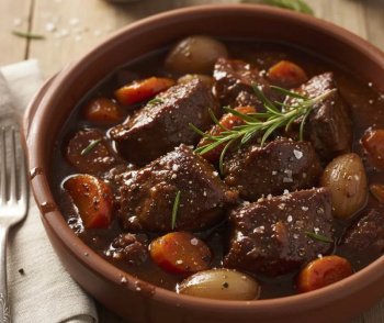 Ragoût de boeuf et légumes à la sauce balsamique