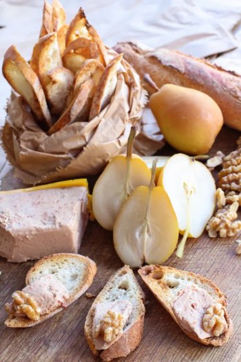 Toast au foie gras et champignons