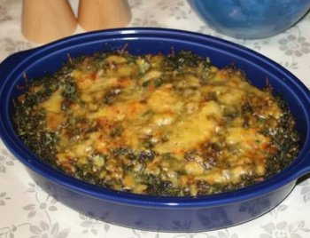 Epinards en gratin