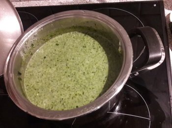 Potage aux épinards